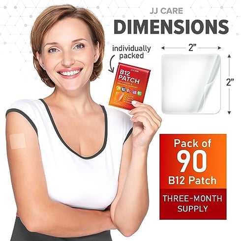 JJ CARE Topical Daily B12 Patches